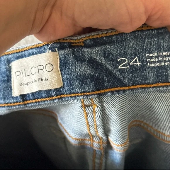 Pilcro Anthropologie straight leg jeans size 24 - Picture 8 of 8